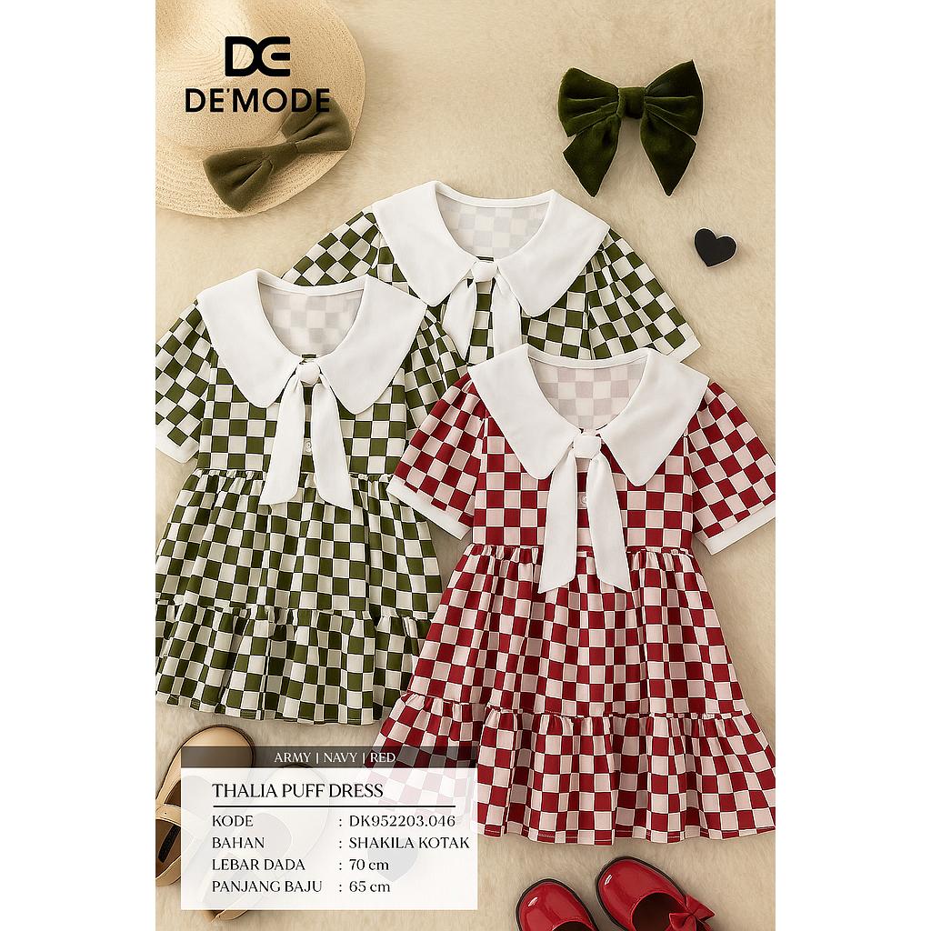 Thalia Puff Dress (DK.046)