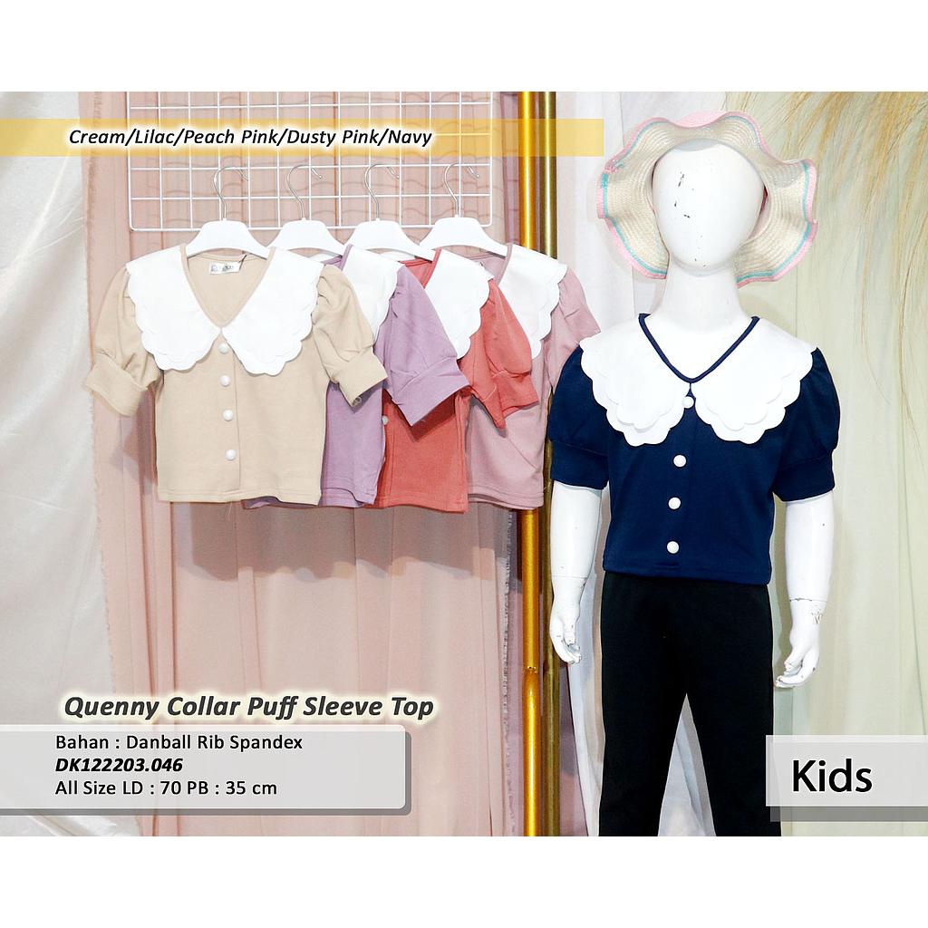 Queeny collar puff sleeve top (DK.046)