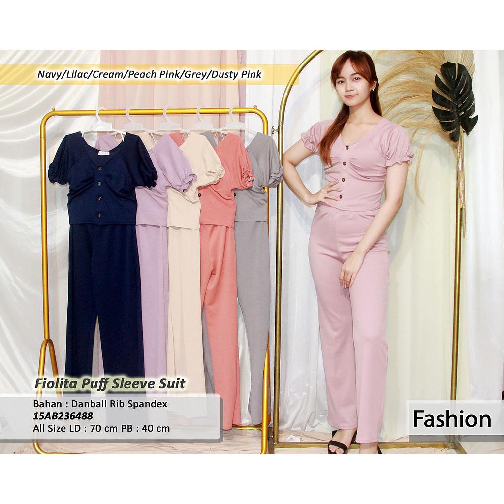 Fiolita Puff sleeve suit