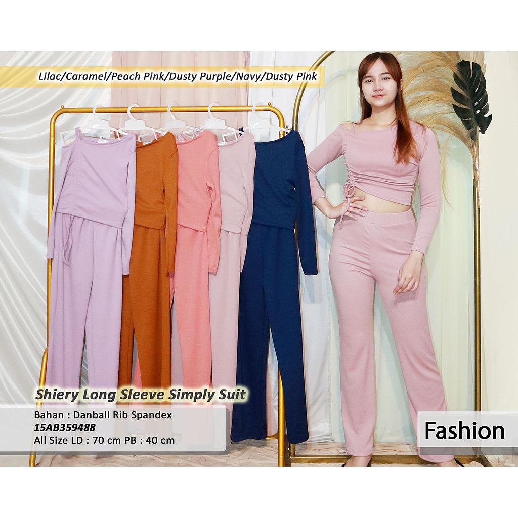 Shiery Long sleeve simply suit