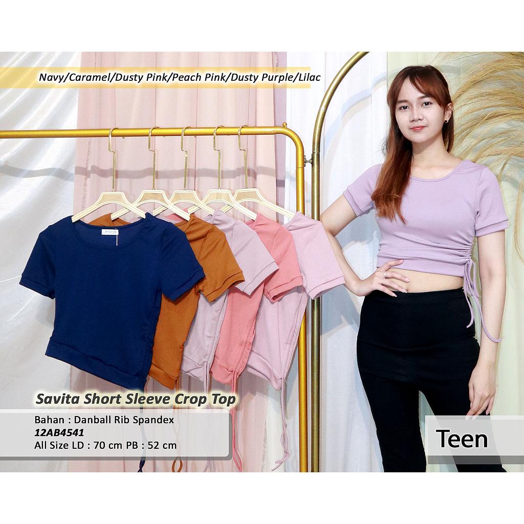 savita shirt sleeve crop top