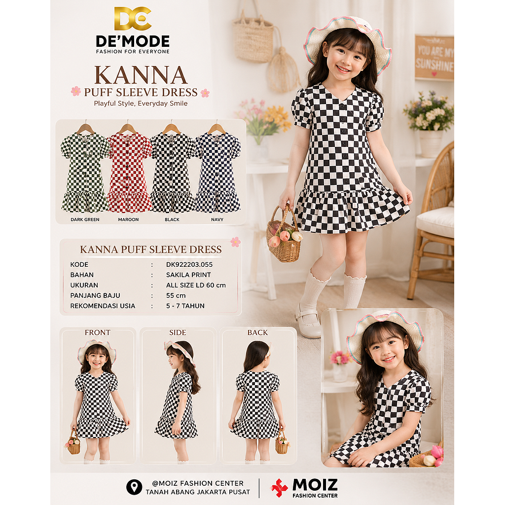 Kanna Puff dress (DK.055)