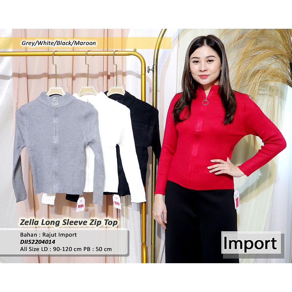 Zella long sleeeve zip top