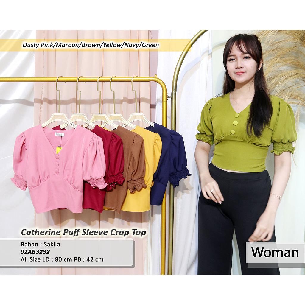 Catherine Puff sleeve crop top