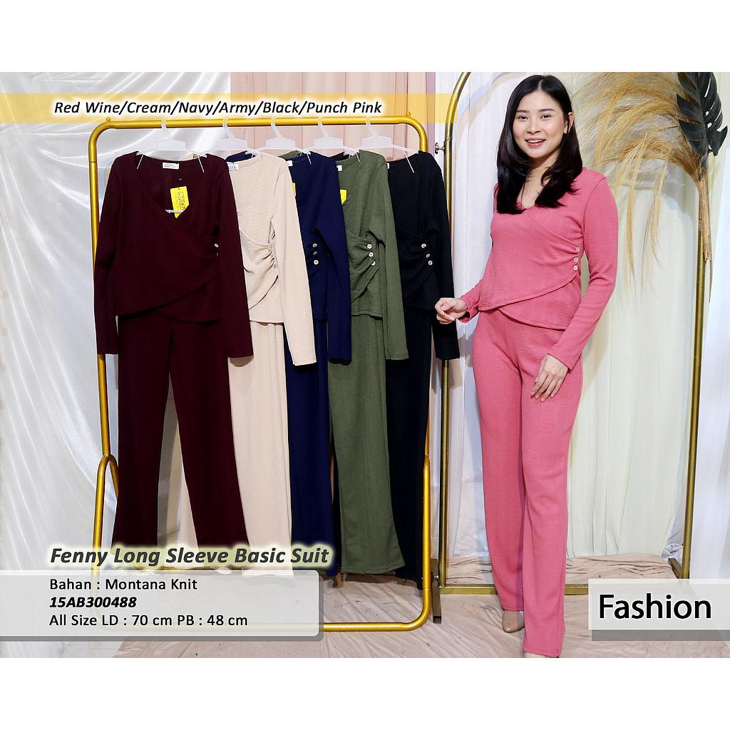 fenny long  sleeve basic suit