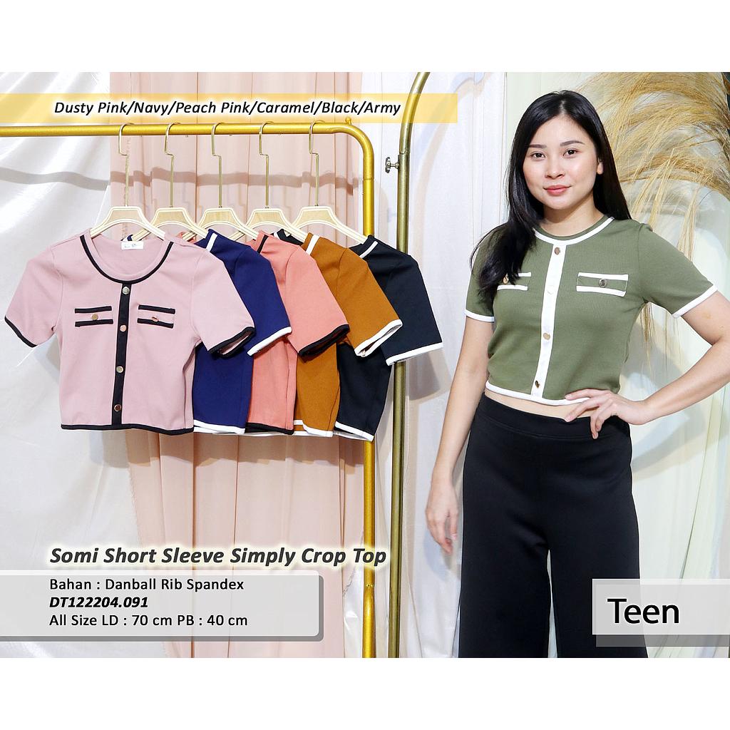 Somi short sleeve simply crop top(DT.091)