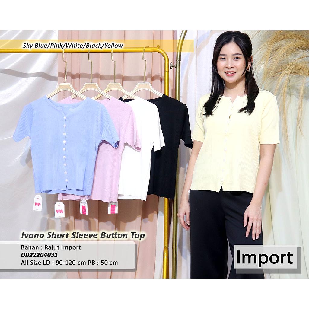 short sleeve Button top