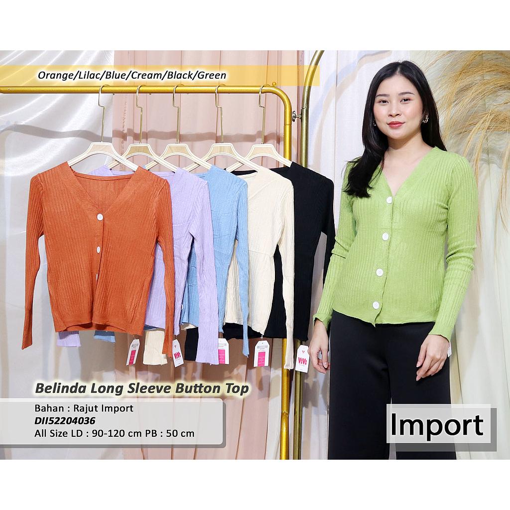 Candy Long sleeve Button Top