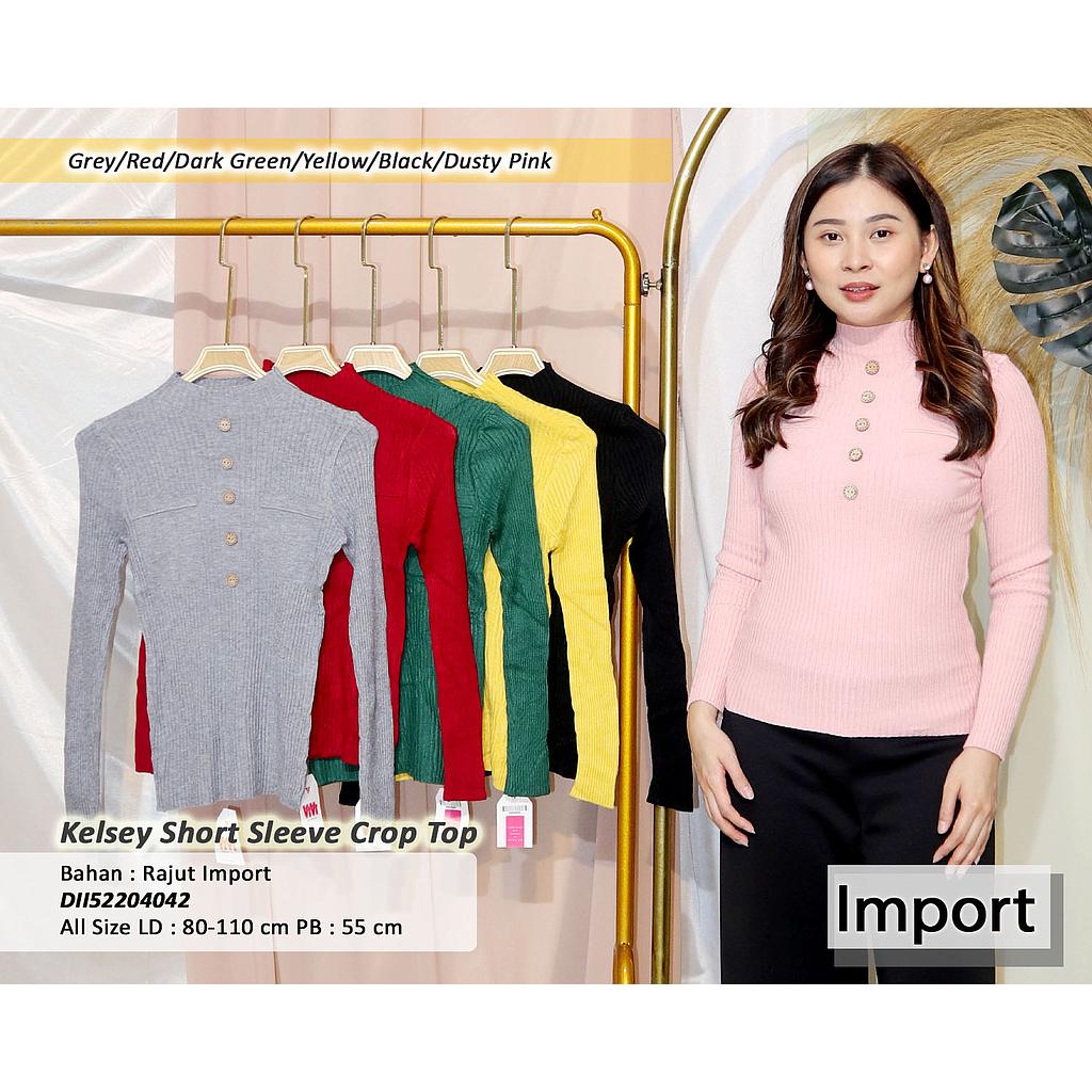 Kelsey Short Sleeve Crop Top