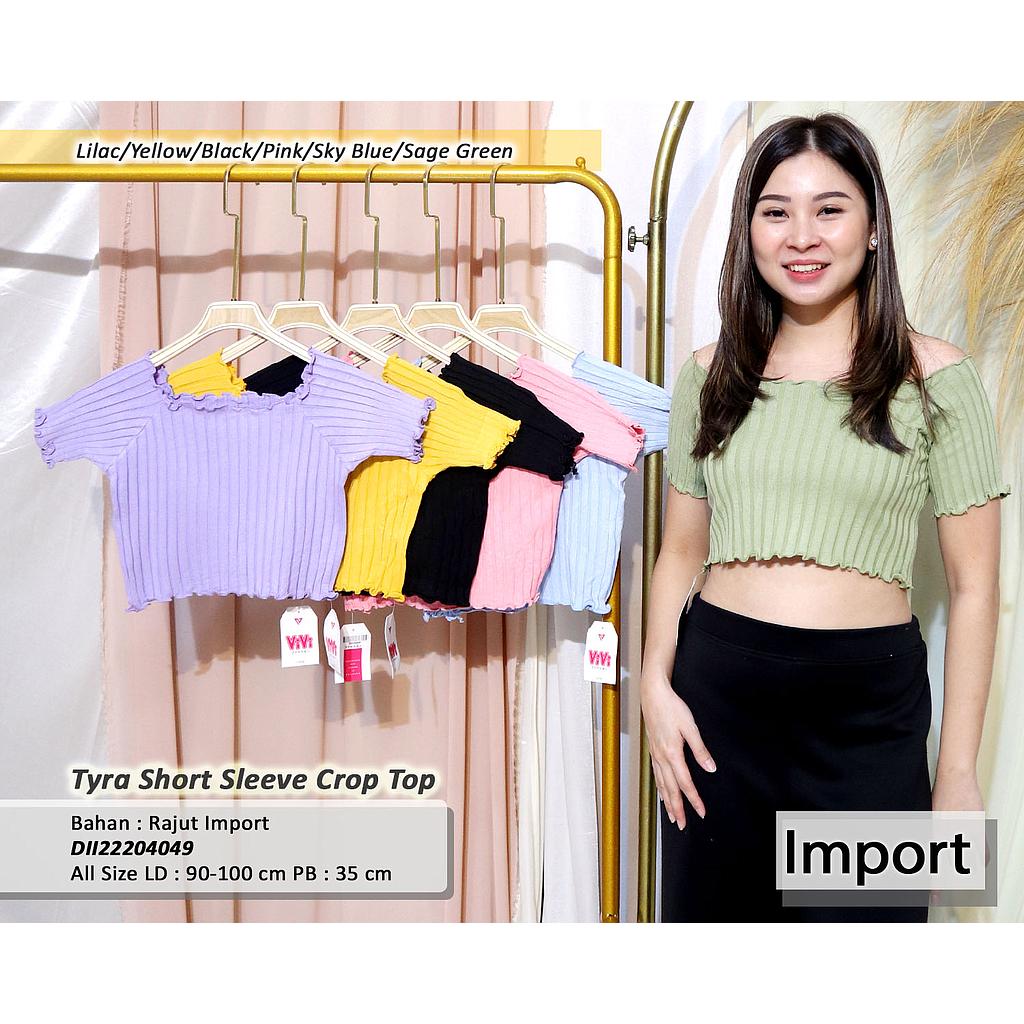 Tyra short sleeve crop top