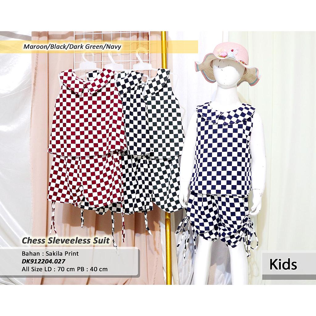 Chess Sleeveless Suit(DK.027)