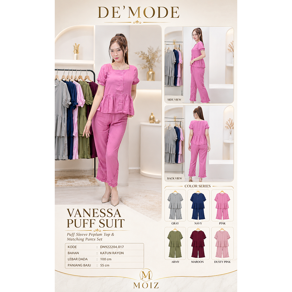 Vanessa Puff  Suit(DN.017)