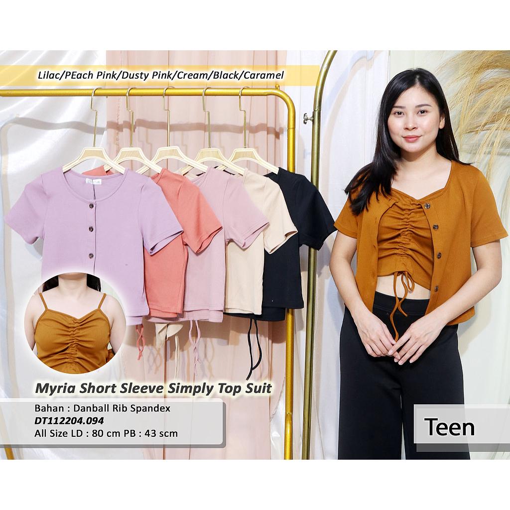 Myria short sleeve simply suit(DT.094)