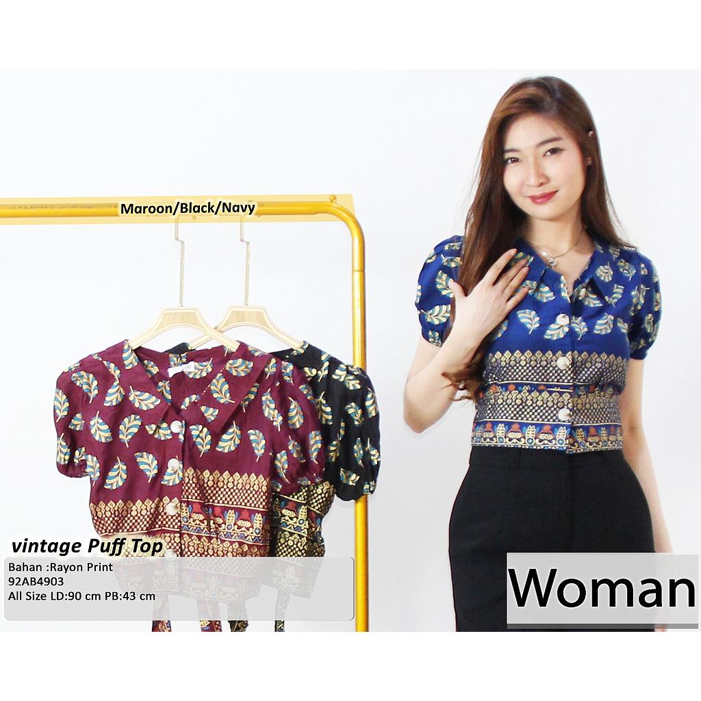 vintage puff  top(AB490)
