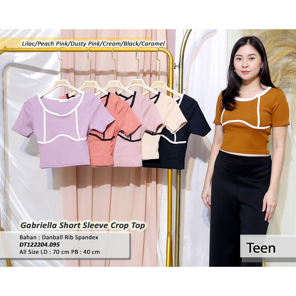 Gabriella Short Sleeve Crop Top(DT.095)