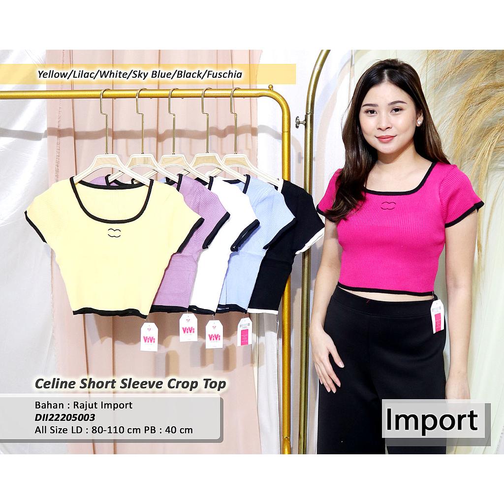 Celine Short sleeve crop top