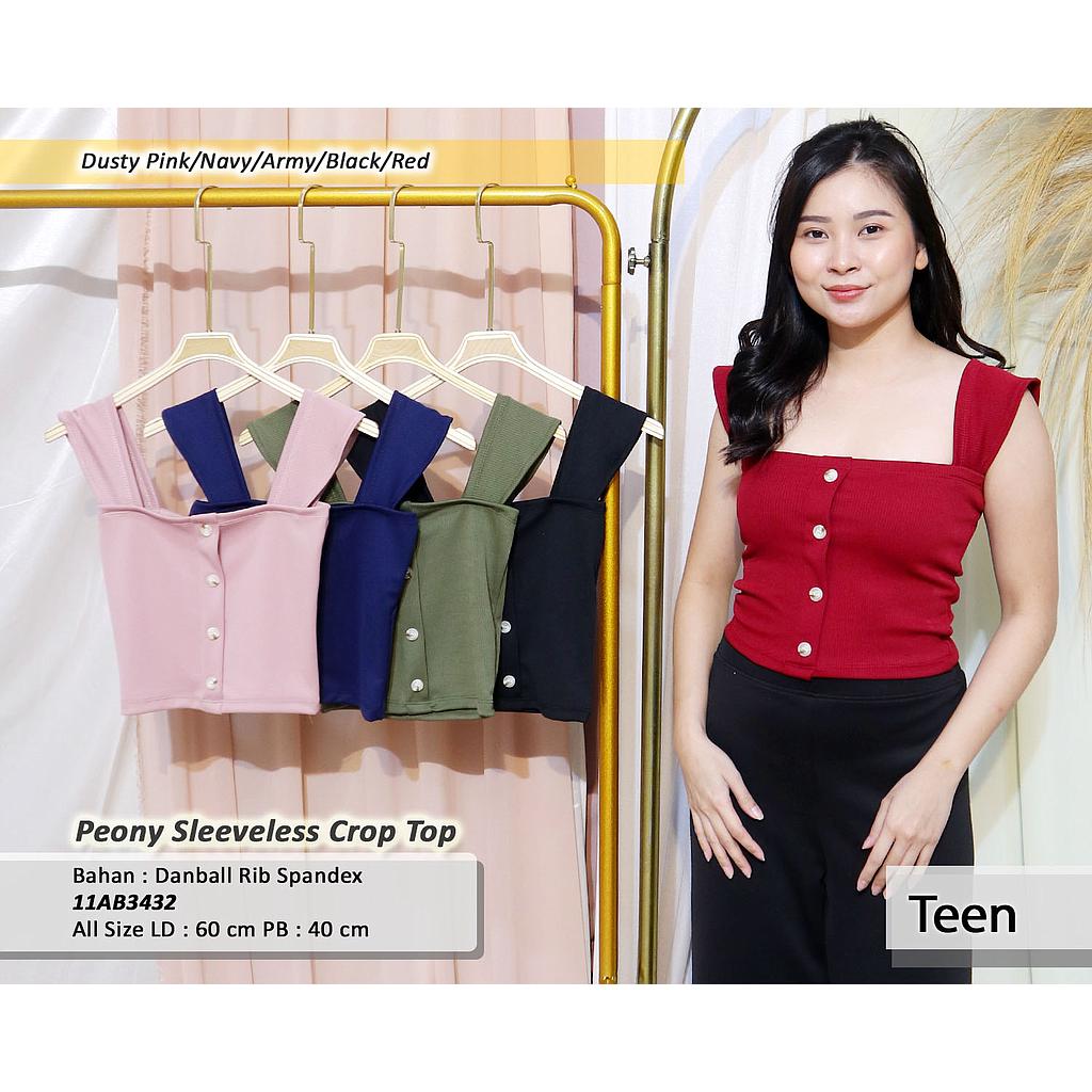 Peony Sleeveless crop Top