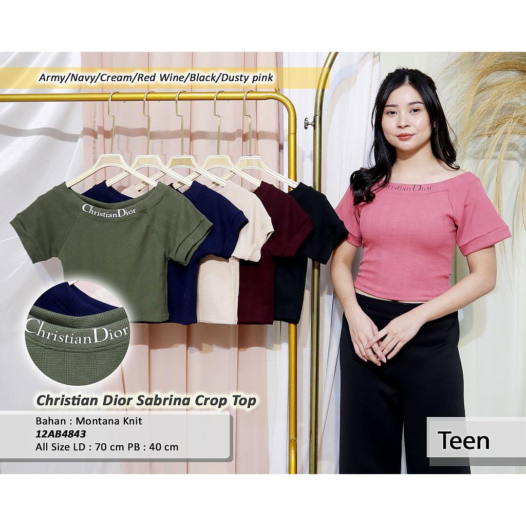 Chrristian Dior sabrina Crop top