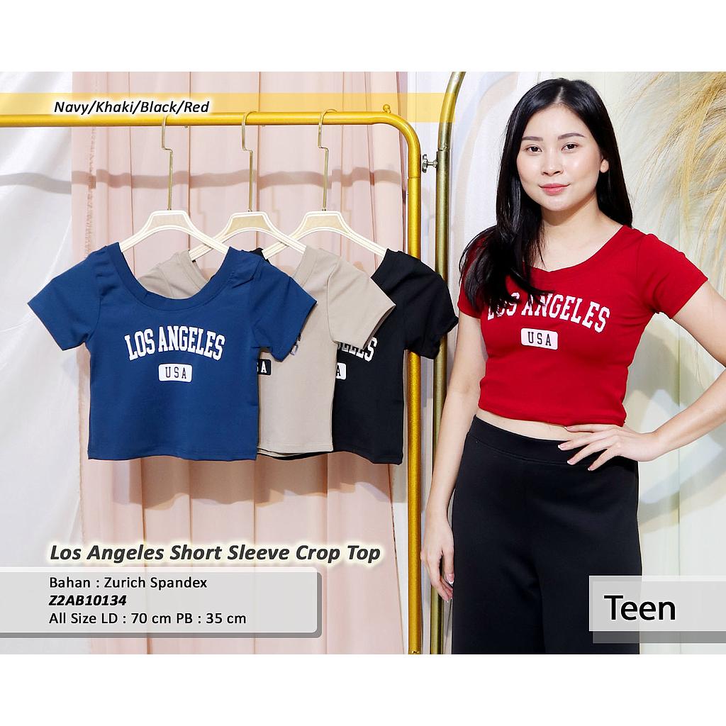 Los Angeles Short Sleeve Crop Top
