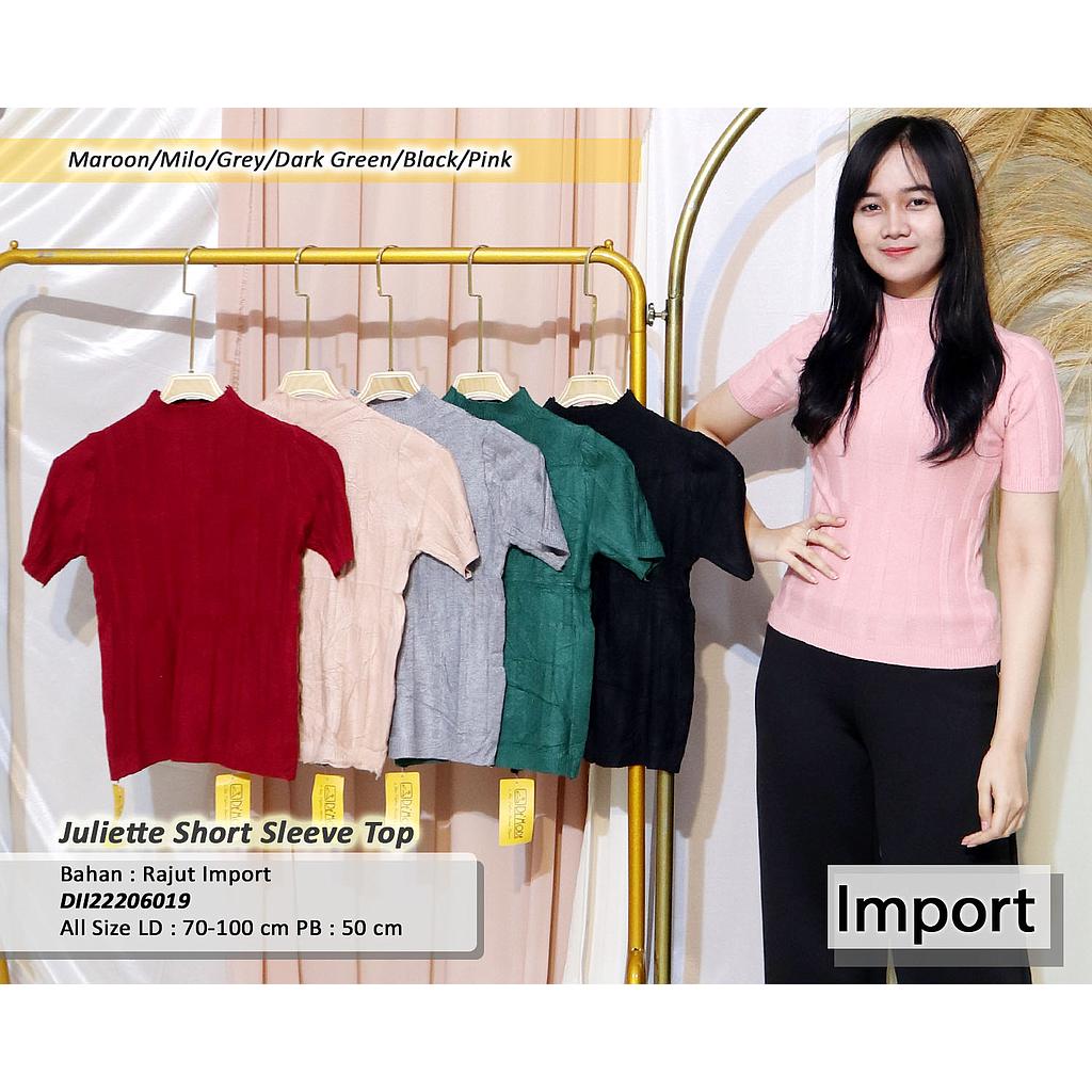 Juliette Short Sleeve Crop Top