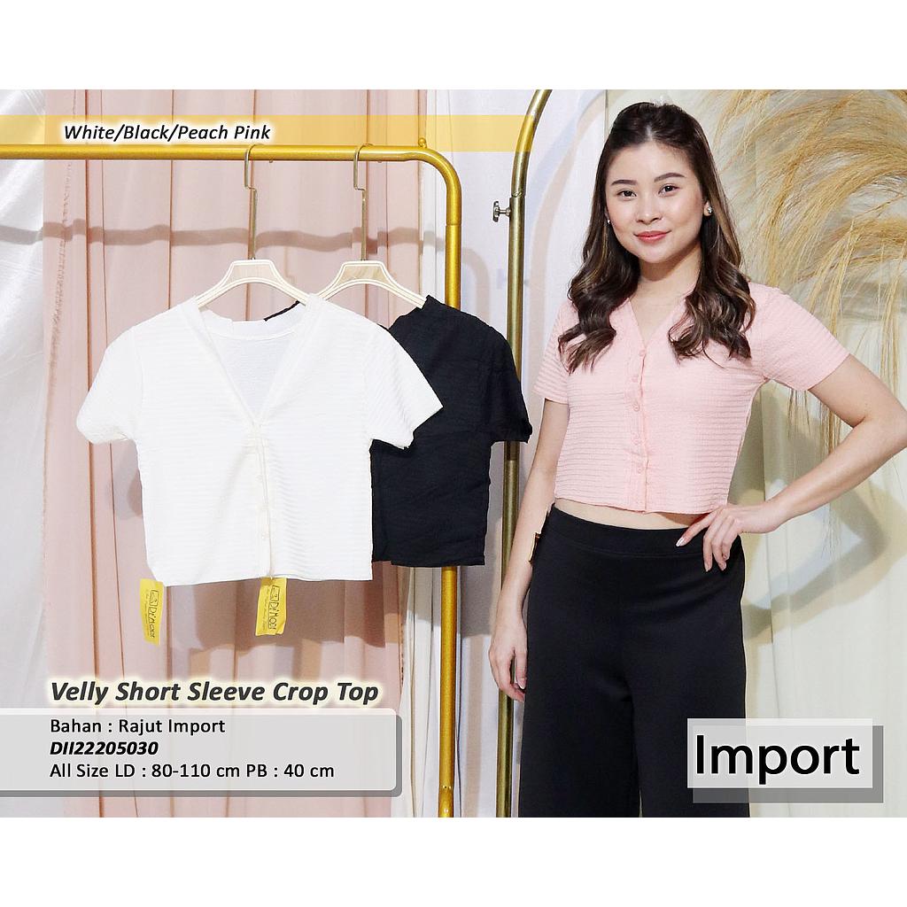 Velly Short Sleeve Crop Top