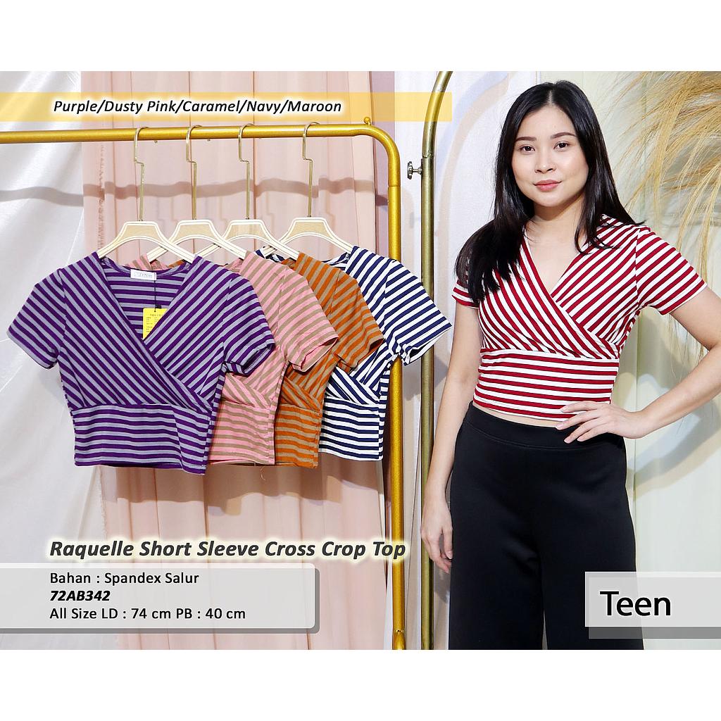 Raquelle Short Sleeve Cross Crop Top