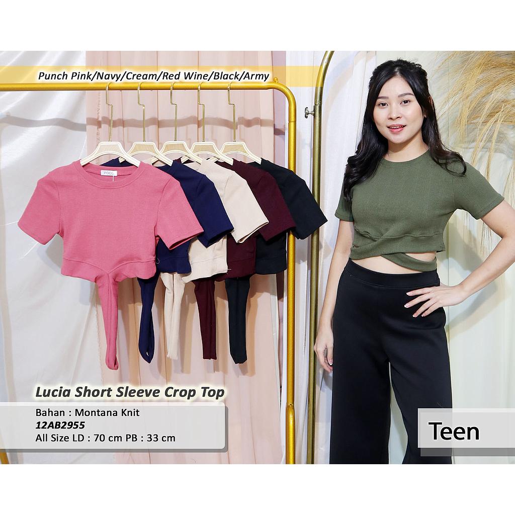 Lucia Short Sleeve Crop Top