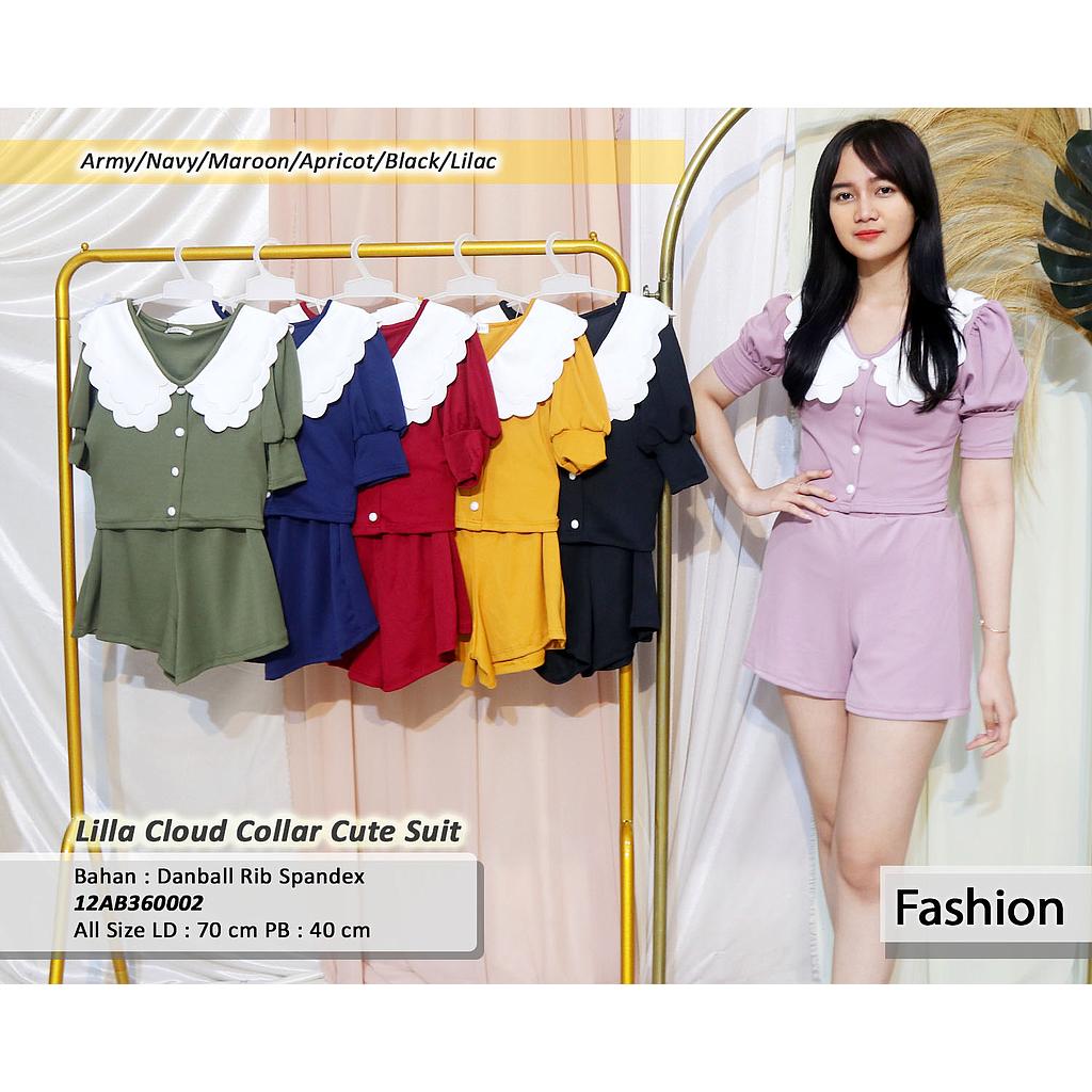lilla cloud coklat cute suit