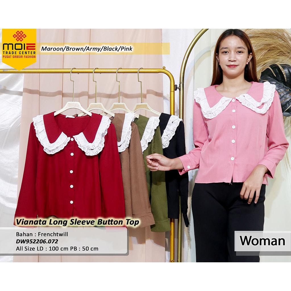 vianata long sleeve button top