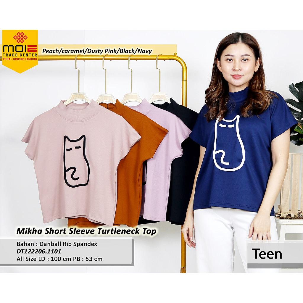Mikha  Short Sleeve Top Turleneck(DT.1101)