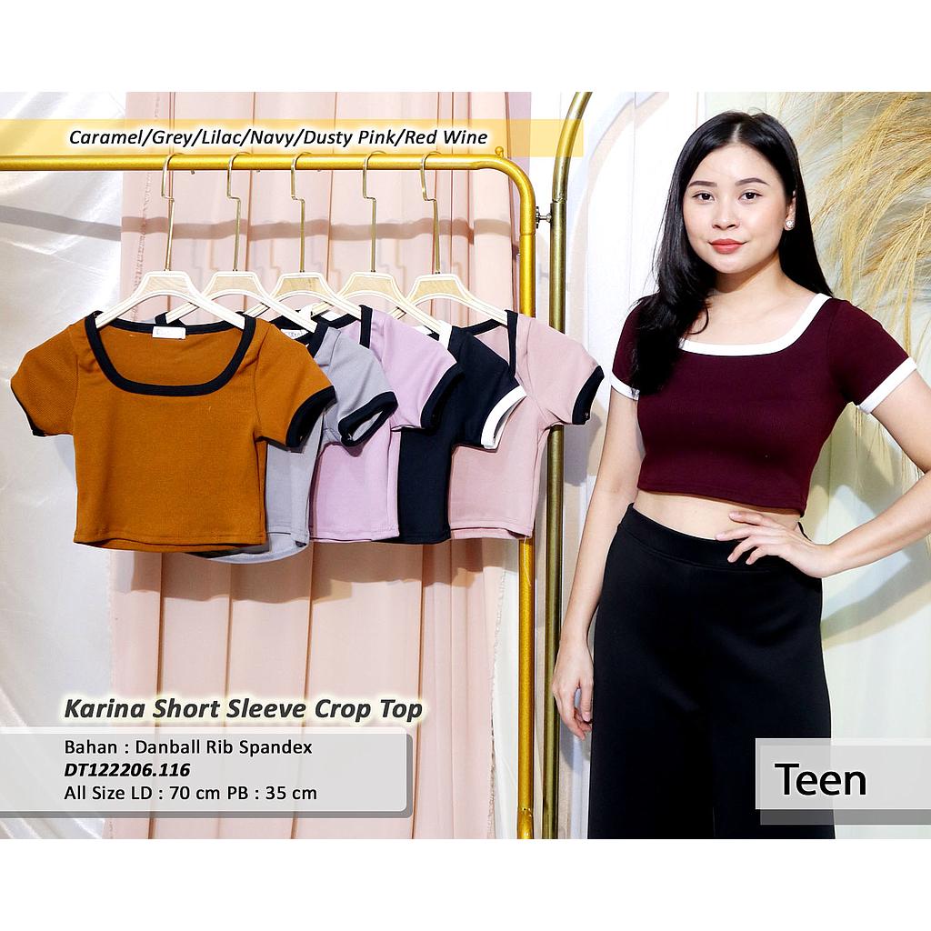 Karina Short Sleeve Crop Top(DT.116)