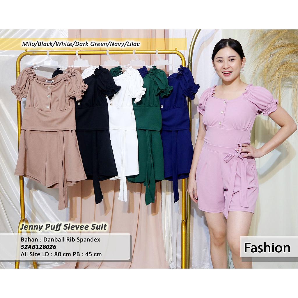jenny puff short Sleeve  suit