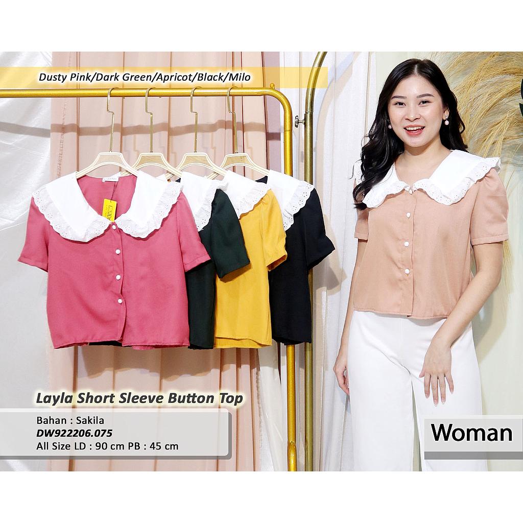 layla short sleeve button top(DW.075)