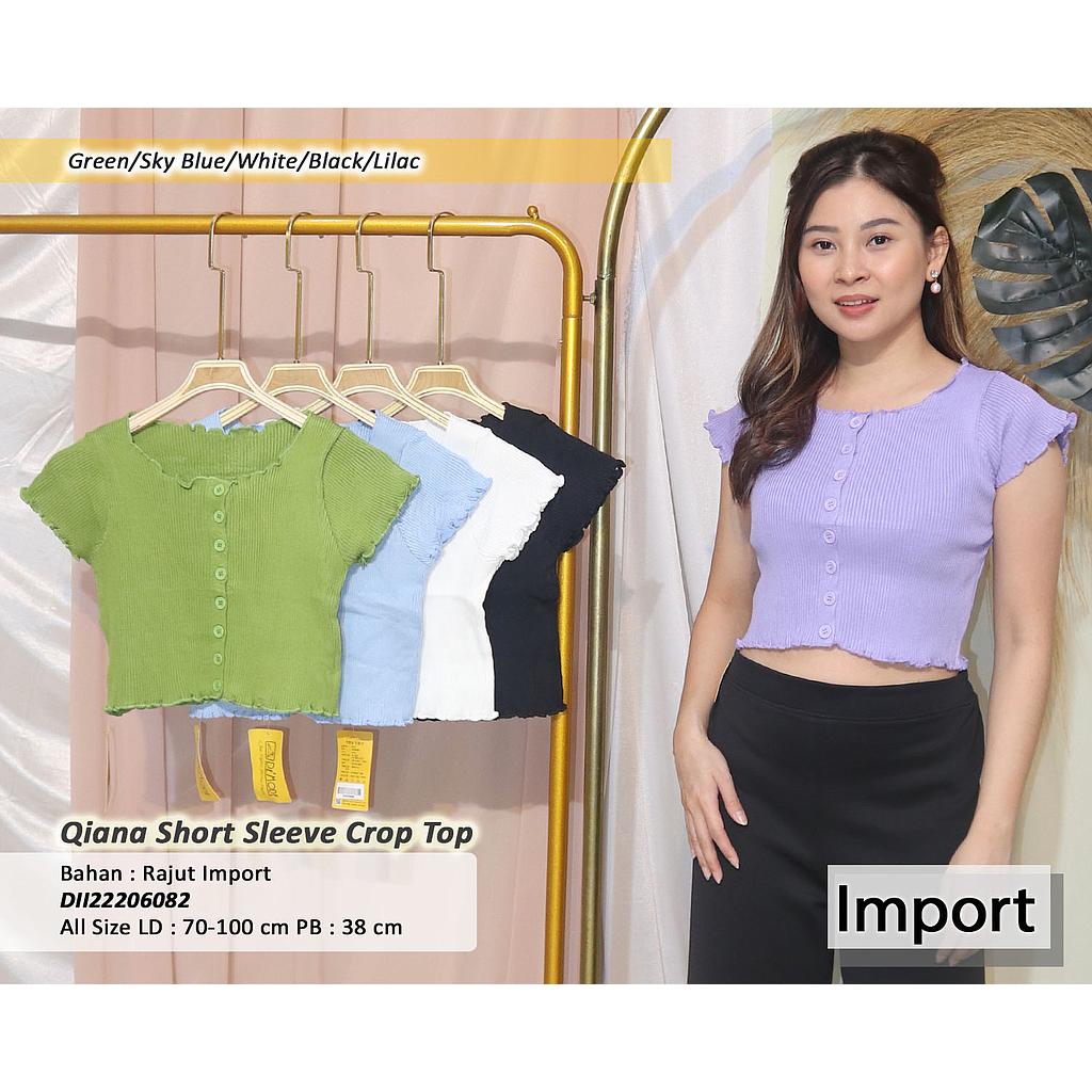 Qiana Short Sleeve Crop Top