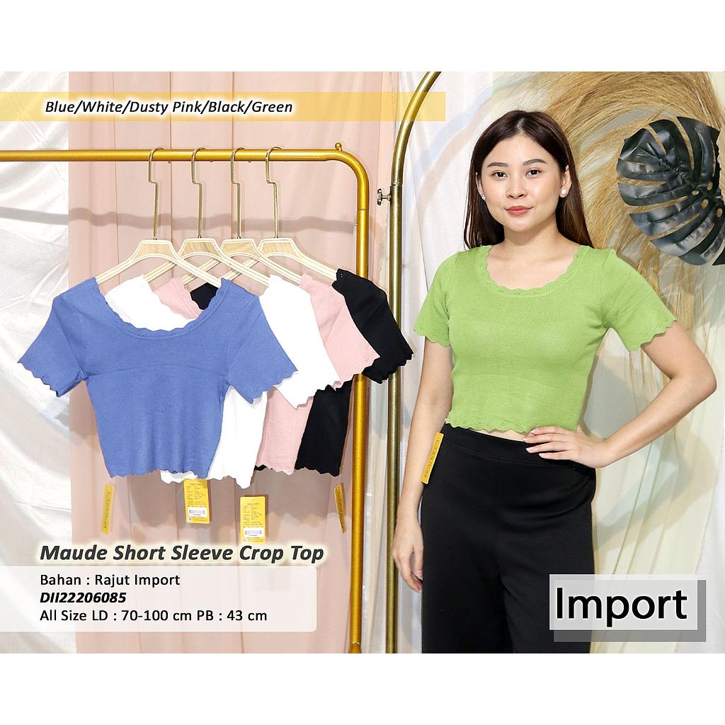 Maude Short Sleeve Crop Top
