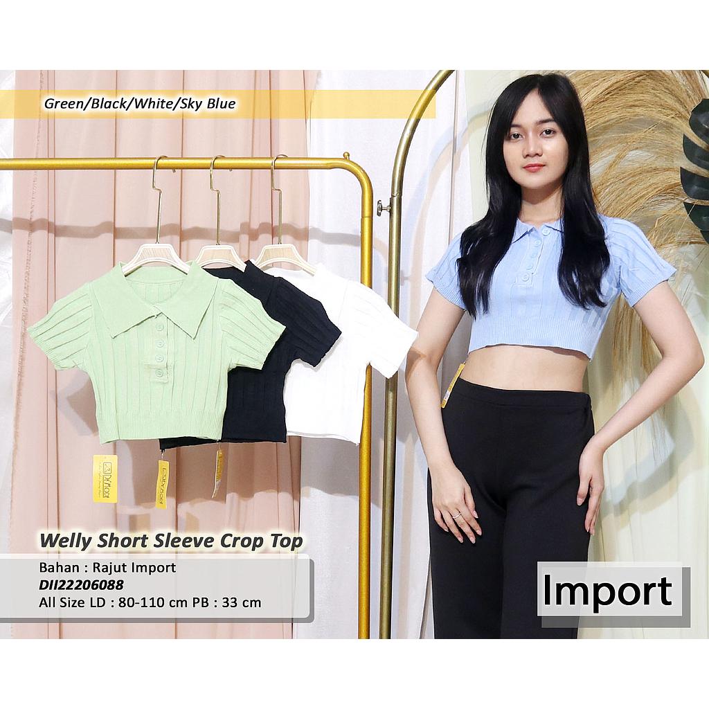 Welly Short Sleeve Crop Top
