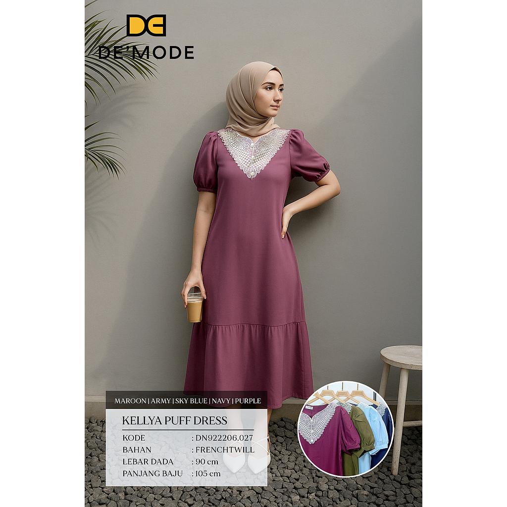Kellya Puff  Dress(DN.027)