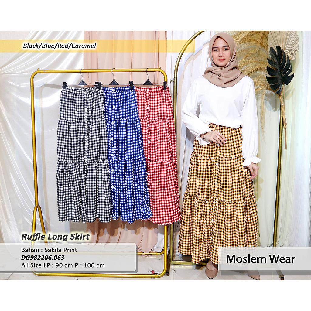 Ruffle Long Skrit(DG.063)