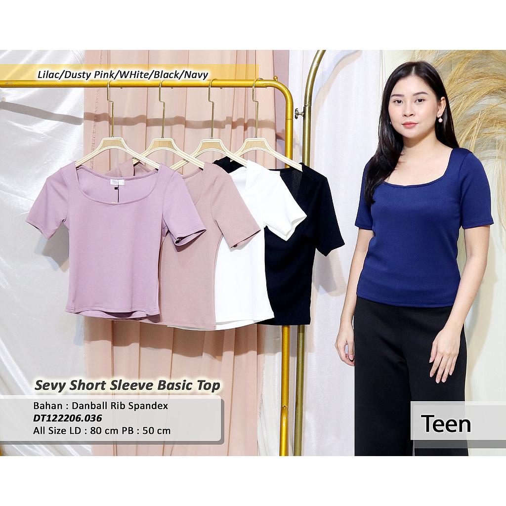 Sevy Short Sleeve Basic Top(DT.036)