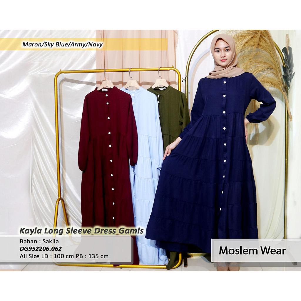 Kayla long Sleeve Dress Gamis(DG.062)
