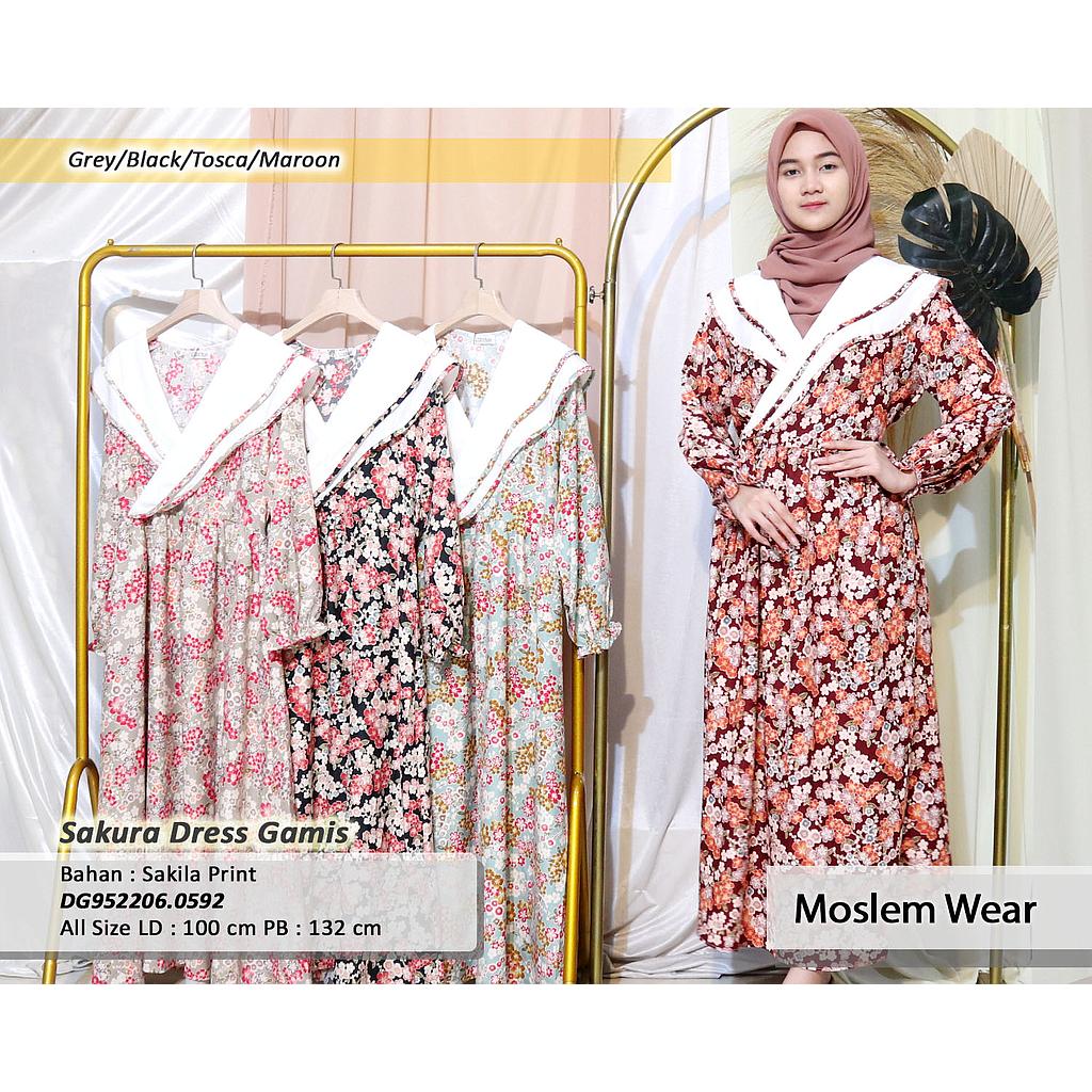 Sakura Dress Gamis(DG.0592)
