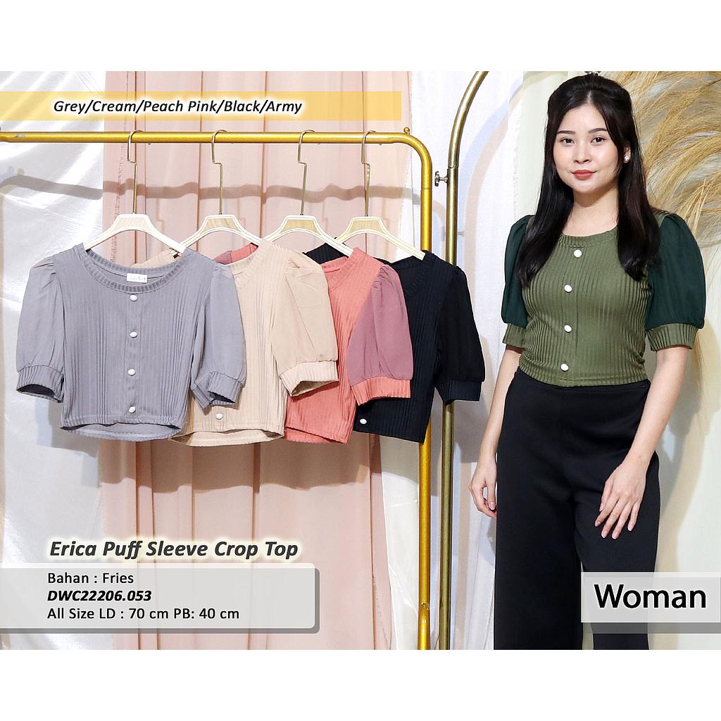 Erica Puff Sleeve Crop Top(DW.053)