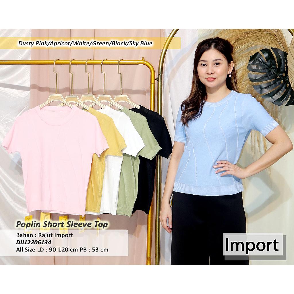 Poplin Short Sleeve Top