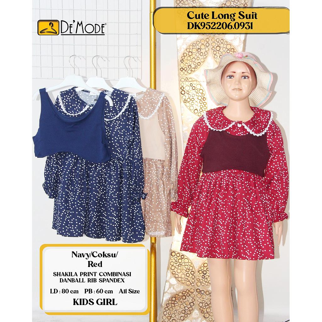 Cute Polka Long  Suit(DK.0931)