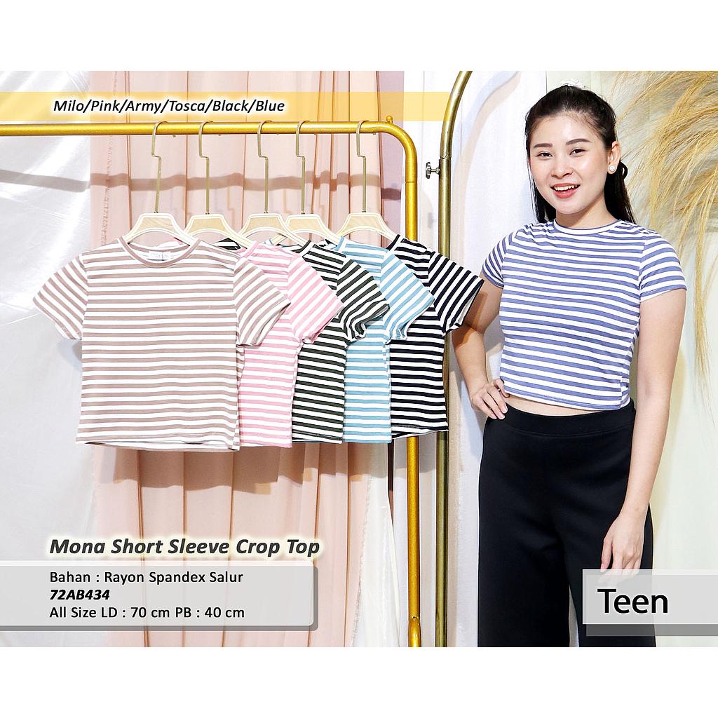 Mona Short Sleeve Crop Top