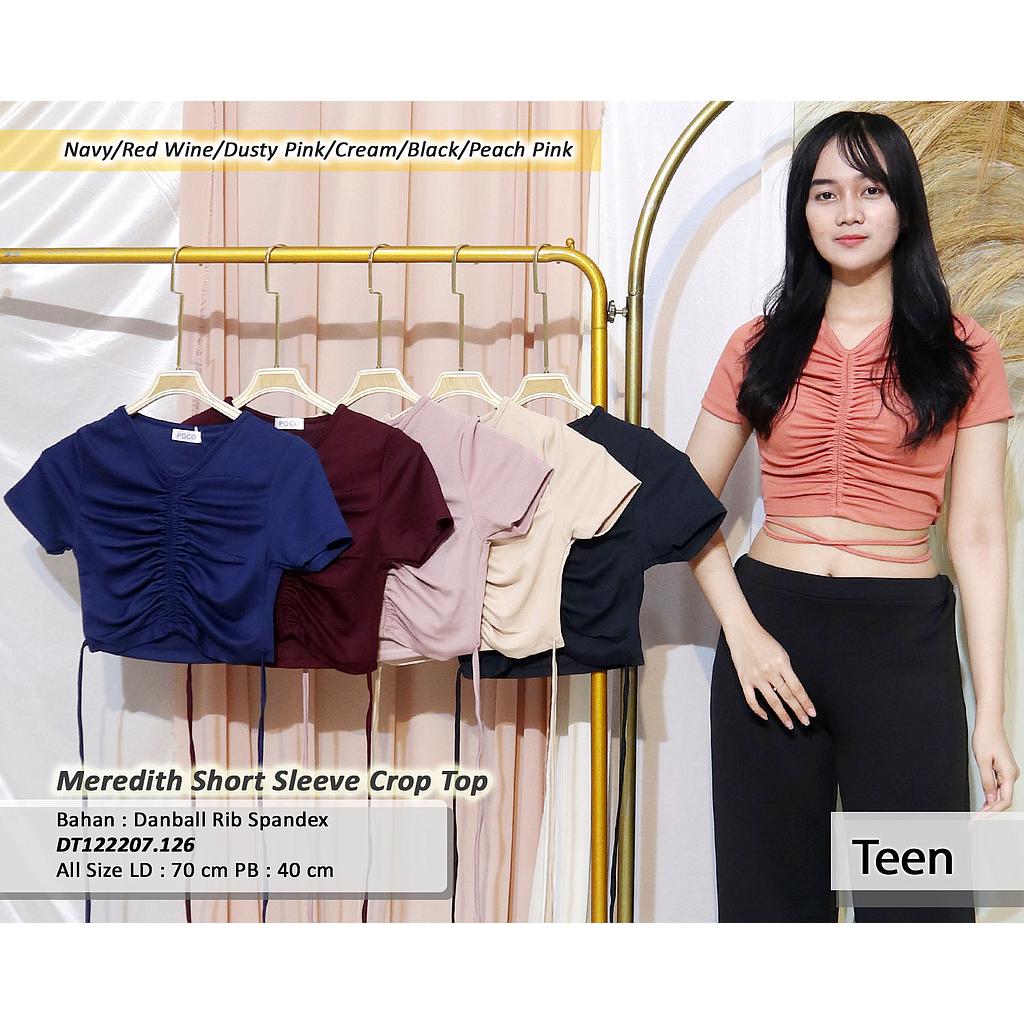 Meredith Short Sleeve Crop Top