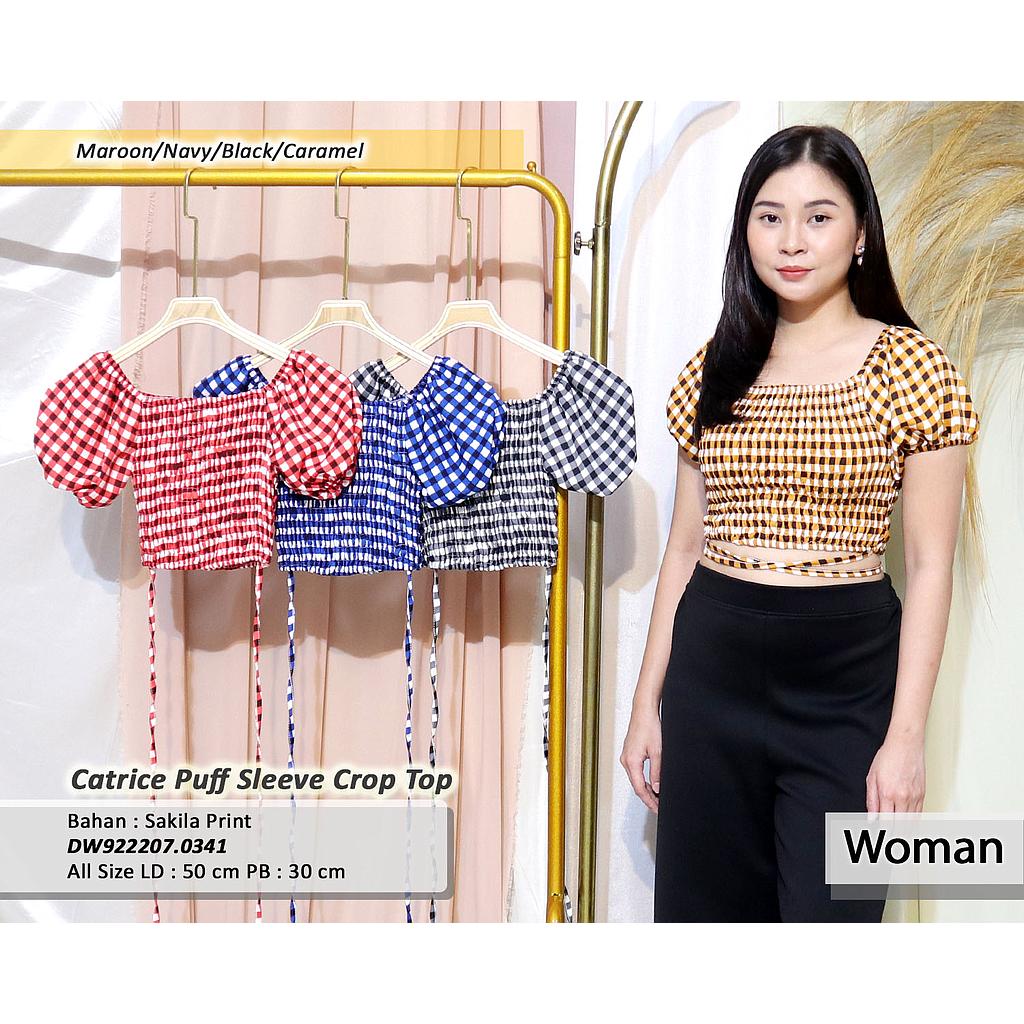 catrice puff sleeve crop top(DW.0341)