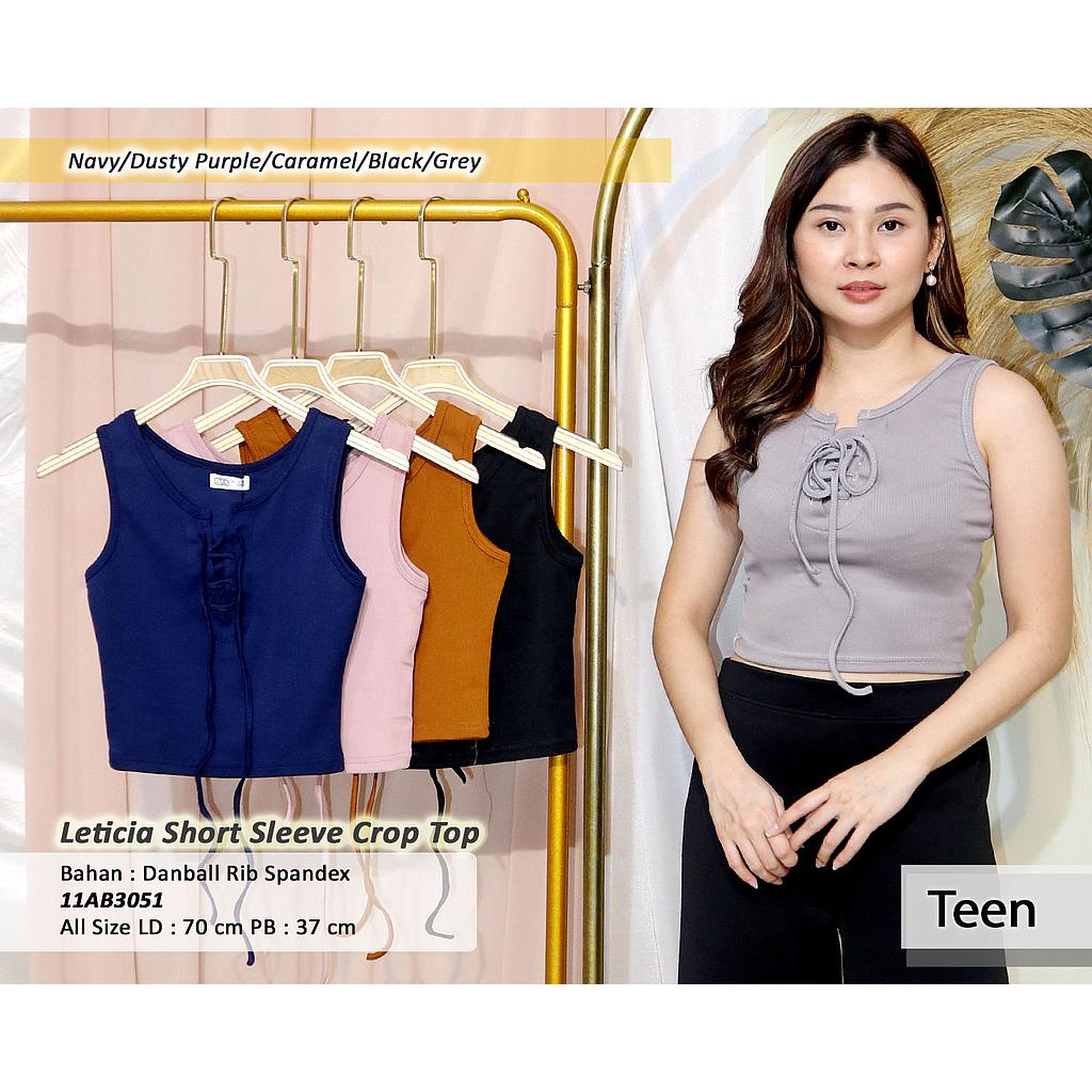 Leticia Short Sleeve Crop Top(AB305)