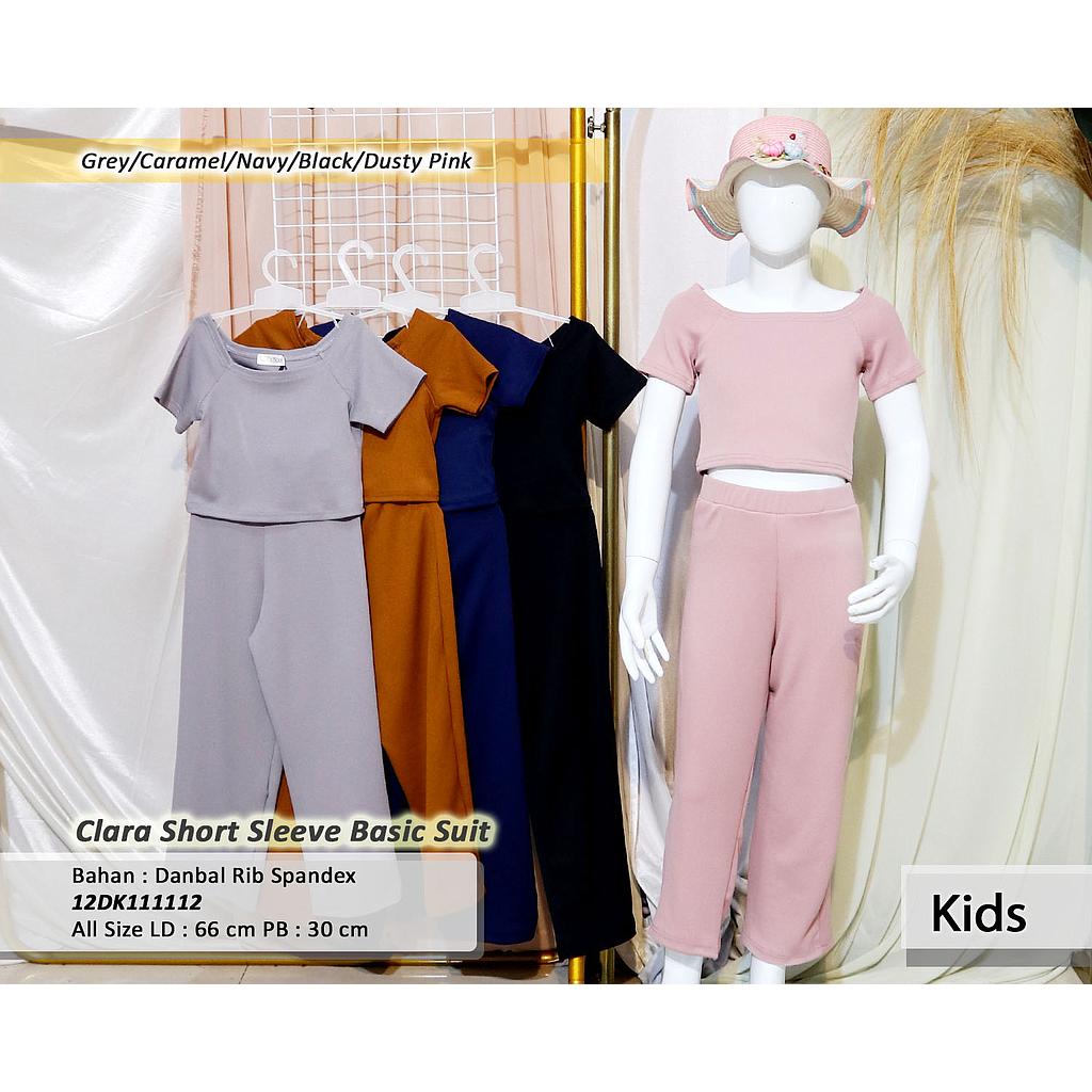 Clara Short Sleeve Basic Suit(DK 111112)