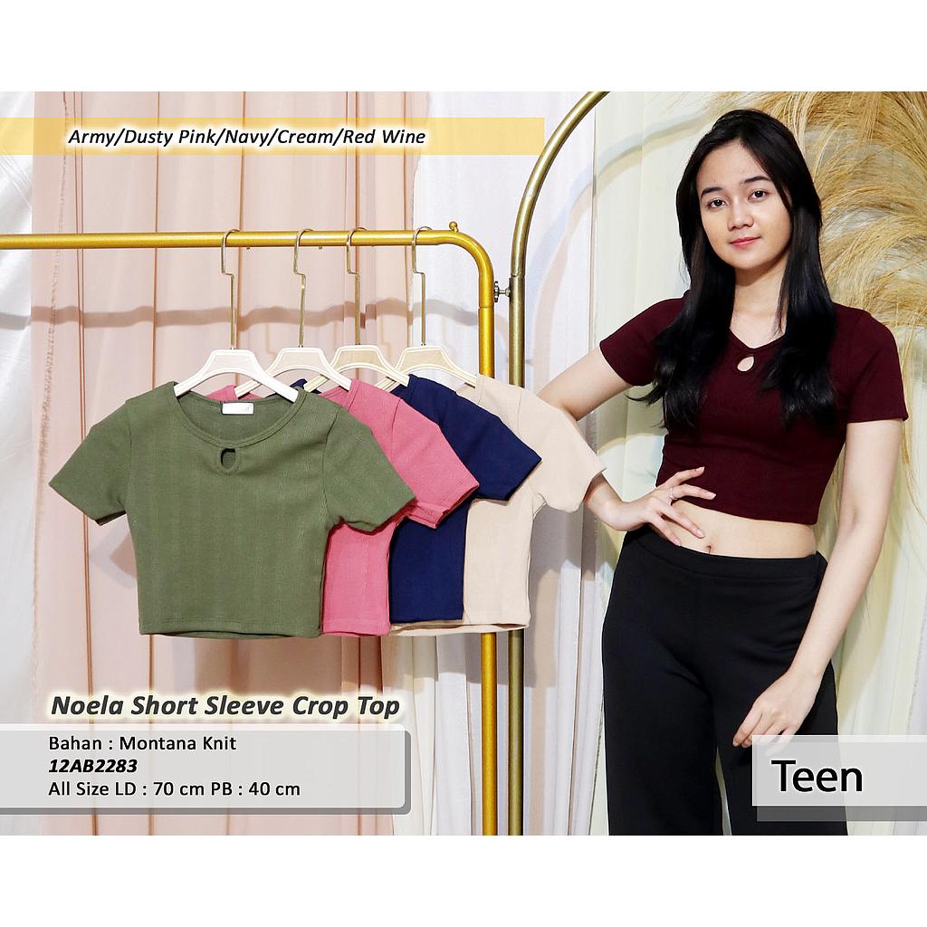 Noela Short Sleeve Crop Top(AB 2283)